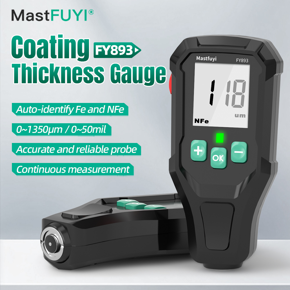 Paint Thickness Gauge - MASTFUYI Pengukur Ketebalan Lapisan Mobil 0-1350μm