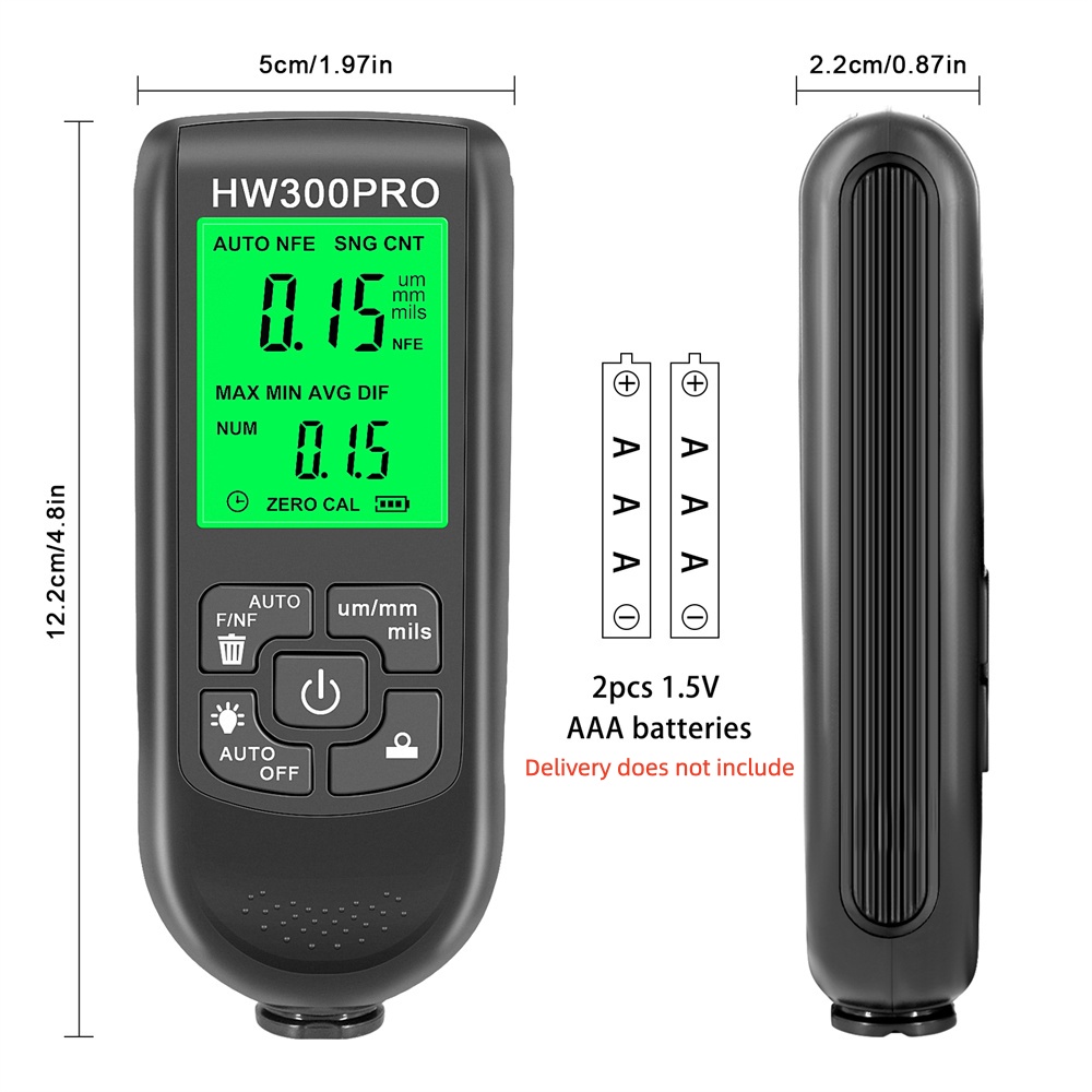 Alat Ukur Ketebalan Lapisan HW - Paint Thickness Gauge ulasan dan harga